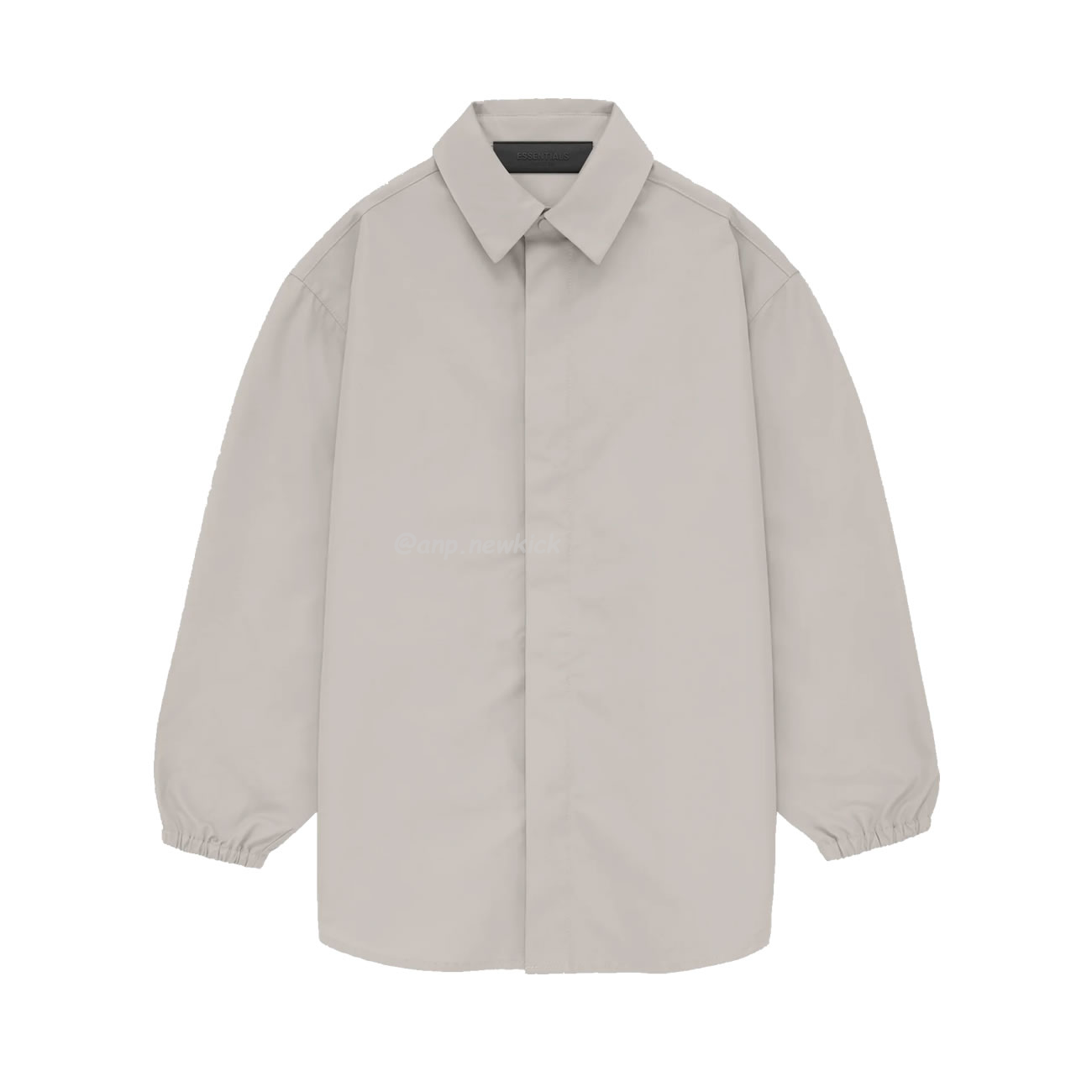 Fear Of God Essentials Fog 23fw Tie Cuffed Shirt Black Apricot Gray S Xl (2) - www.newkick.vip